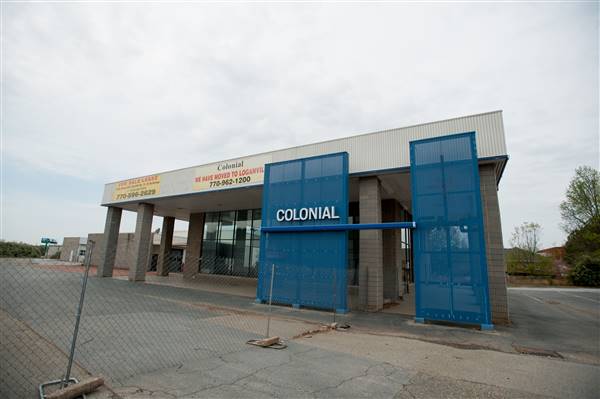 Empty Car Dealership