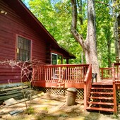 Log Home on Private Lake