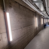 Bromley Old Town Hall – Futuristic Brutalist Corridor