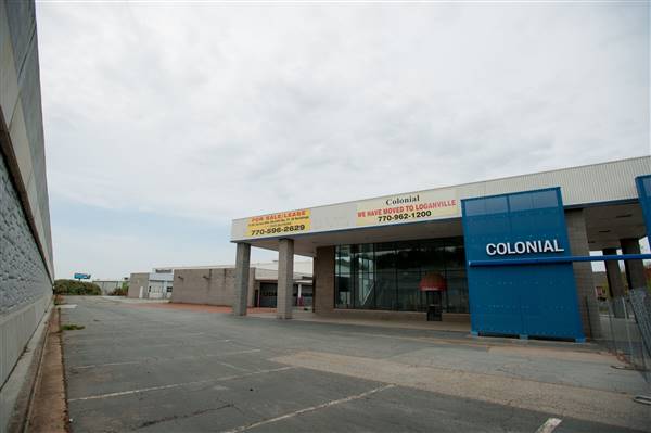 Empty Car Dealership