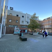 Outdoor Courtyards, hubs and walkthroughs (Kingston University)