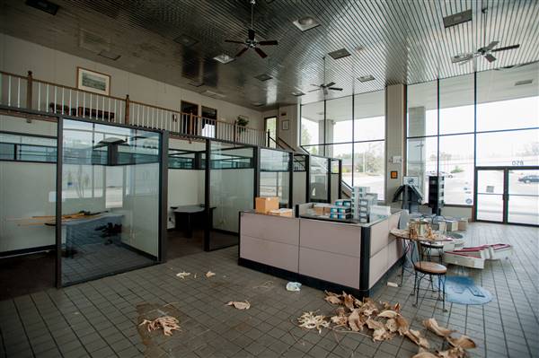 Empty Car Dealership
