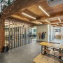 Wooden Lined Open Office