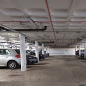 Brutalist underground car park