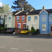 Multicoloured Terraced Period Houses